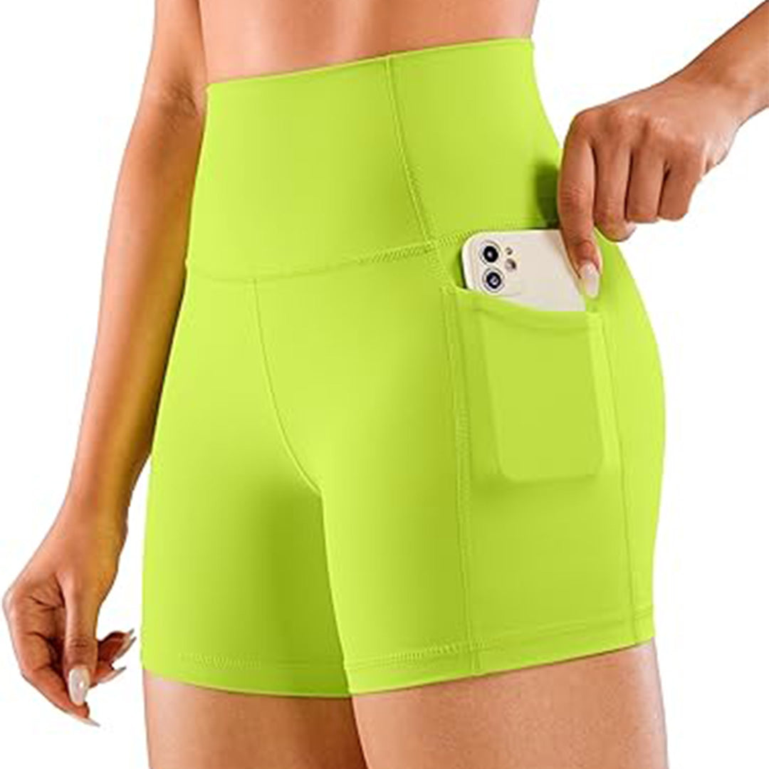 Women's 3" High-Waisted Biker Shorts with Pockets