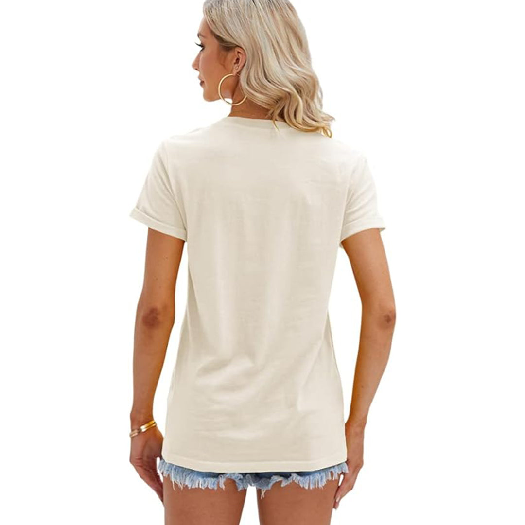 Women’s Sunflower Print Loose T-Shirt Casual & Comfy