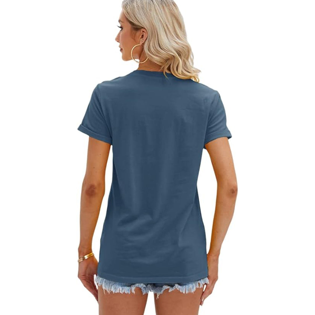 Women’s Sunflower Print Loose T-Shirt Casual & Comfy
