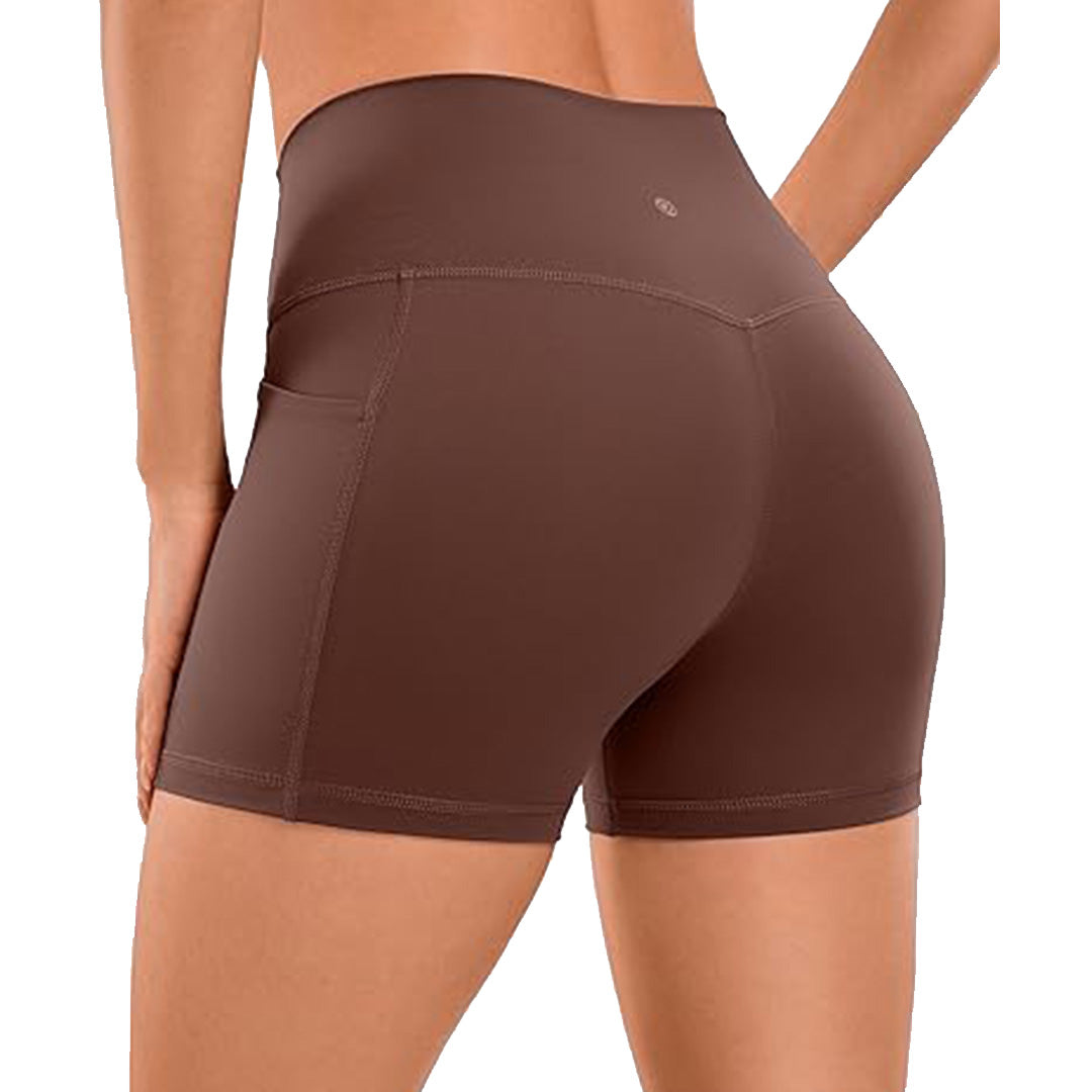 Women's 3" High-Waisted Biker Shorts with Pockets