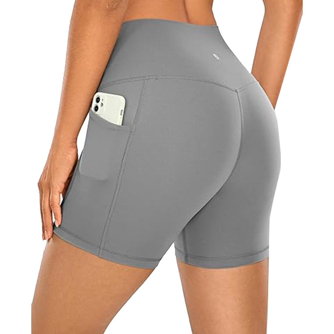 Women's 3" High-Waisted Biker Shorts with Pockets