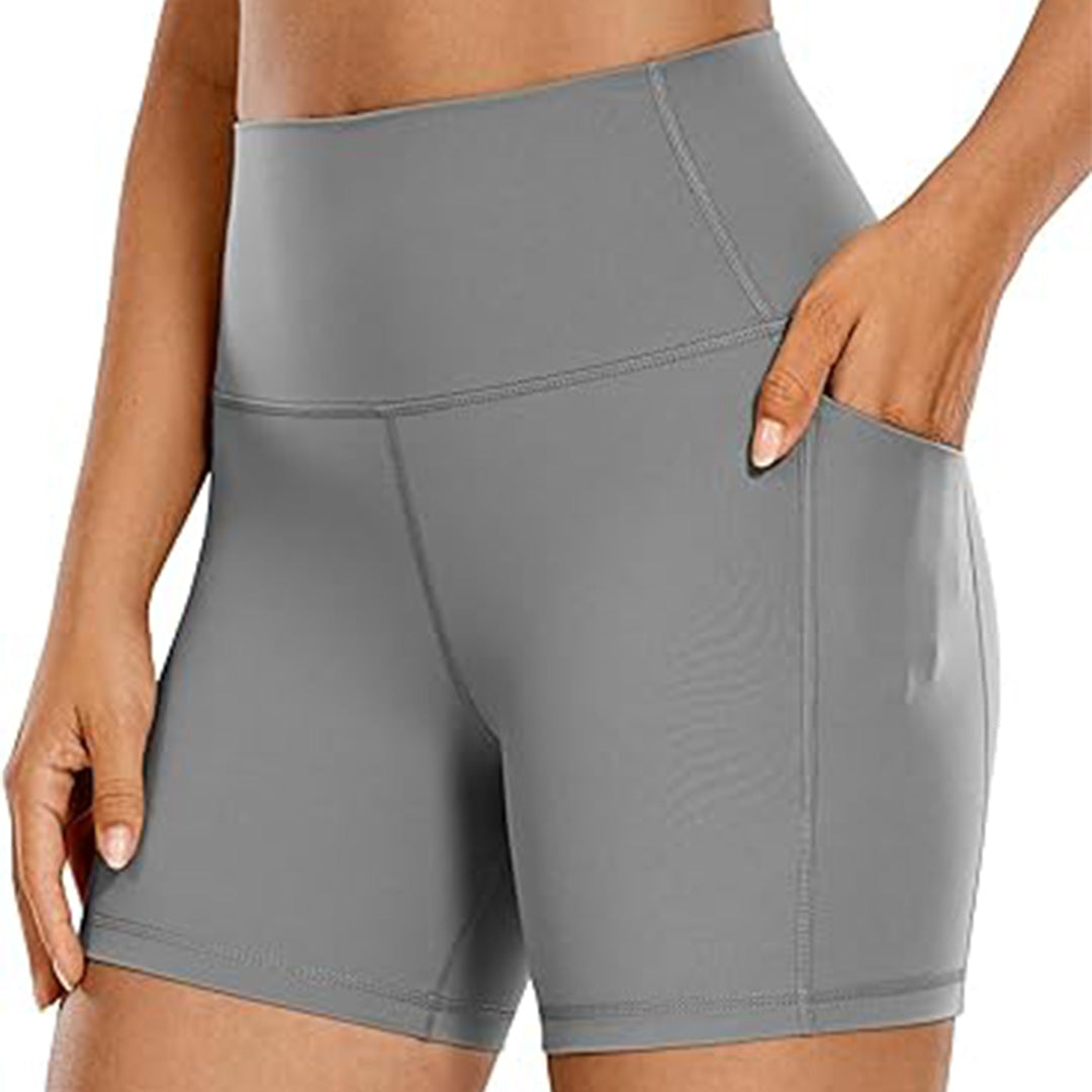 Women's 3" High-Waisted Biker Shorts with Pockets
