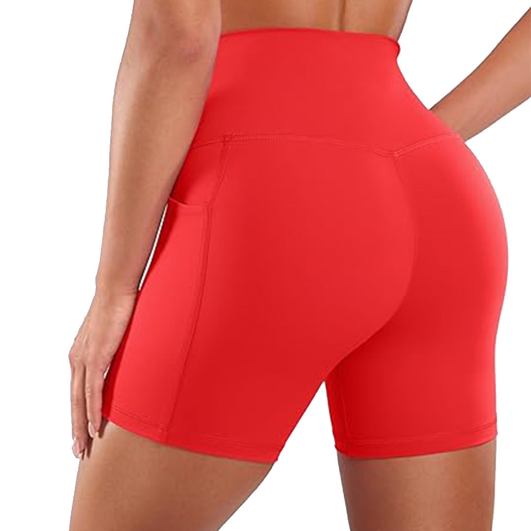 Women's 3" High-Waisted Biker Shorts with Pockets