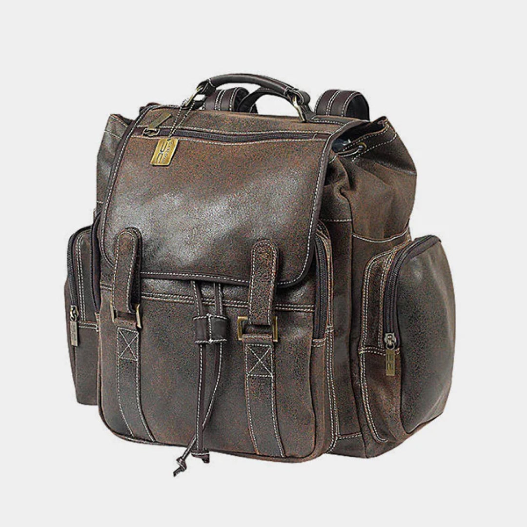 The Uptown Leather Backpack-Leather backpacks-BUY HER STYLE