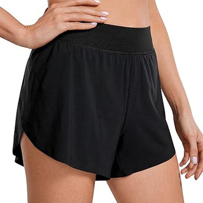High Waisted Athletic Shorts with Pockets