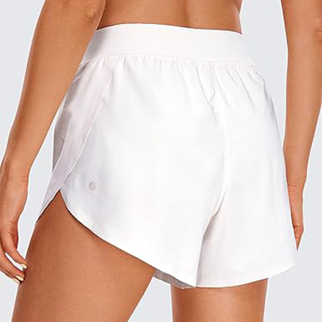High Waisted Athletic Shorts with Pockets