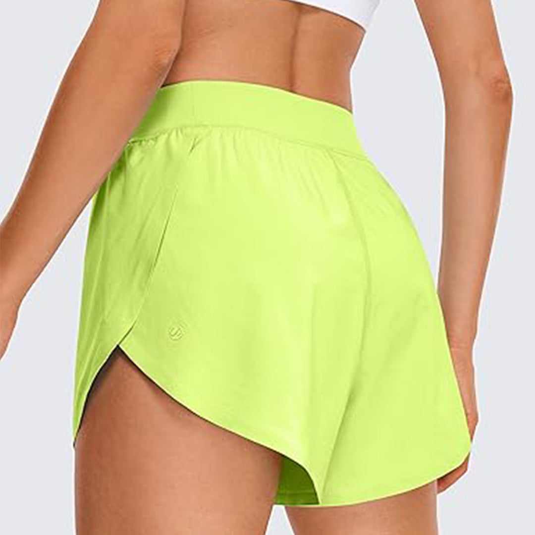 High Waisted Athletic Shorts with Pockets