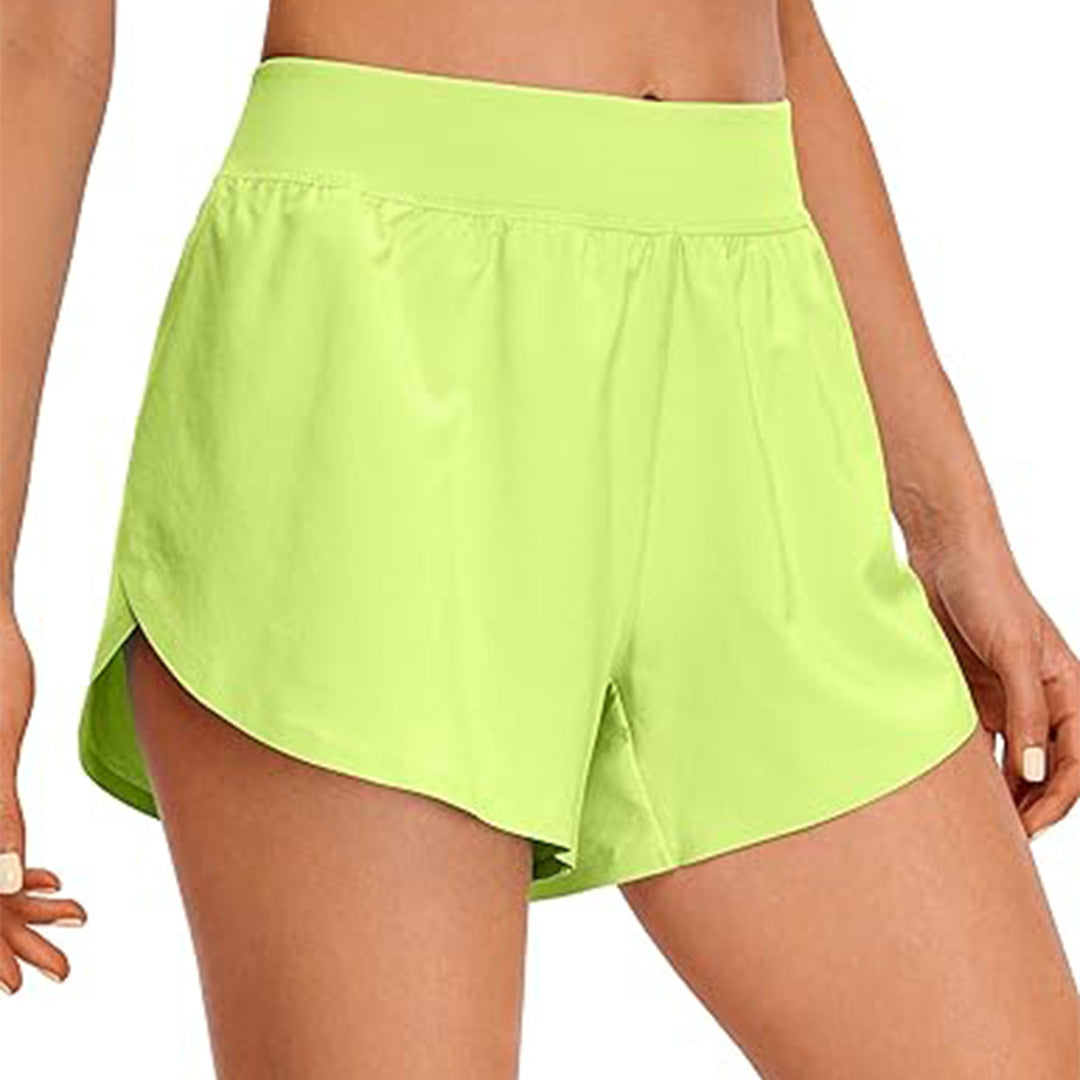High Waisted Athletic Shorts with Pockets