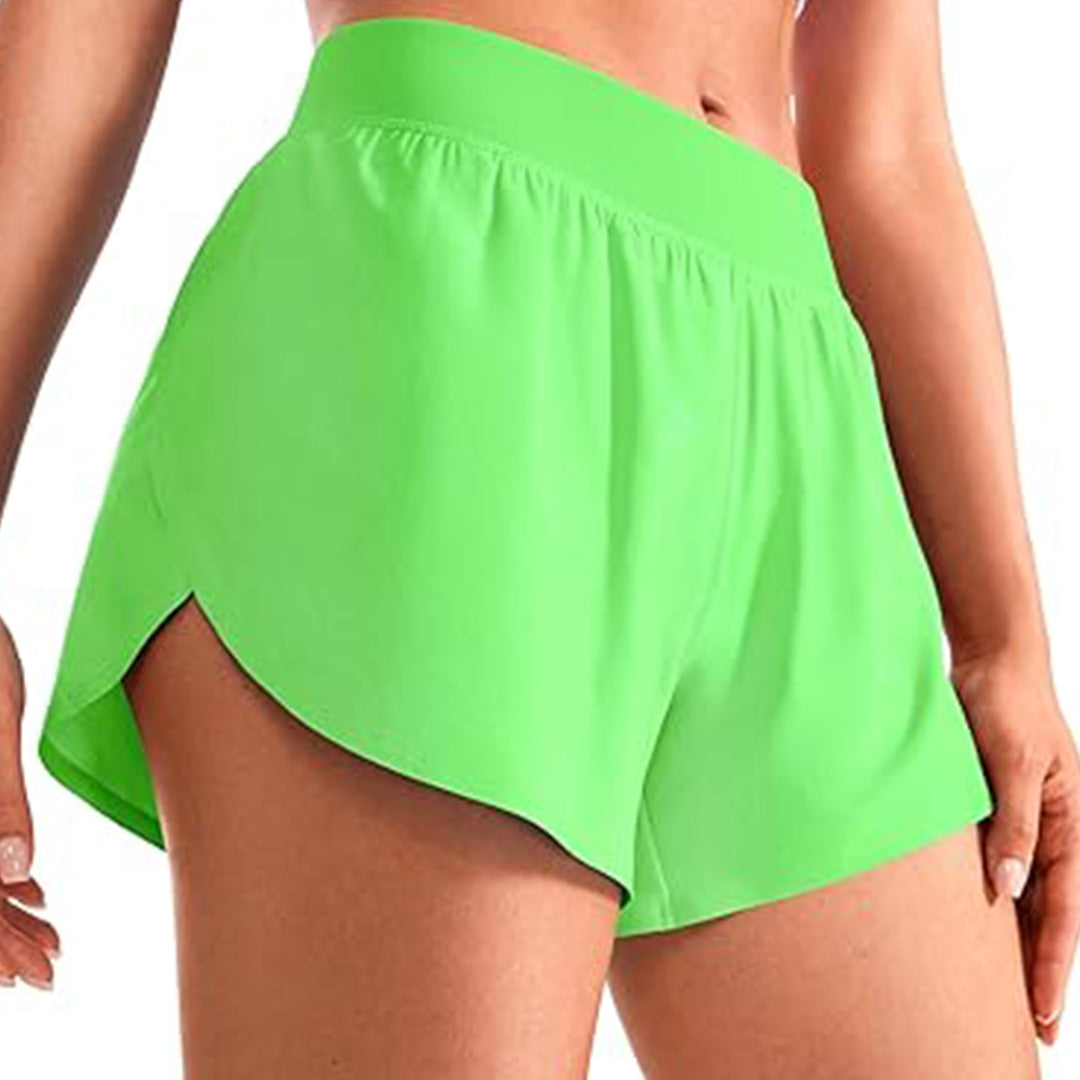 High Waisted Athletic Shorts with Pockets