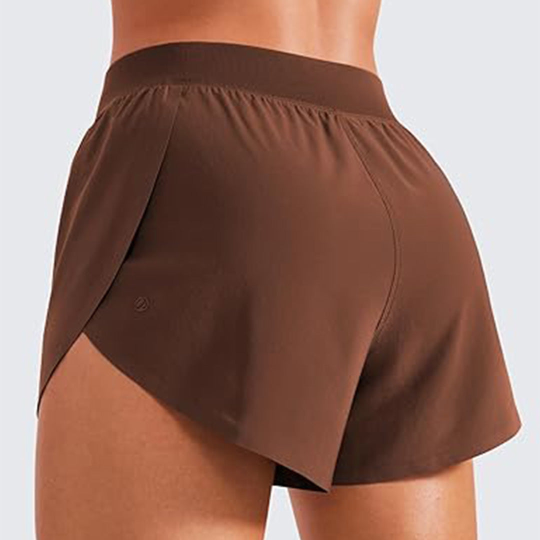 High Waisted Athletic Shorts with Pockets