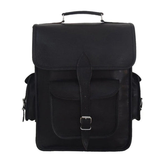 The Ghostbuster Laptop Leather Backpack-Leather backpacks-BUY HER STYLE