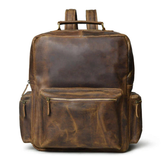 Barclay Buffalo Leather Backpack-Leather backpacks-BUY HER STYLE