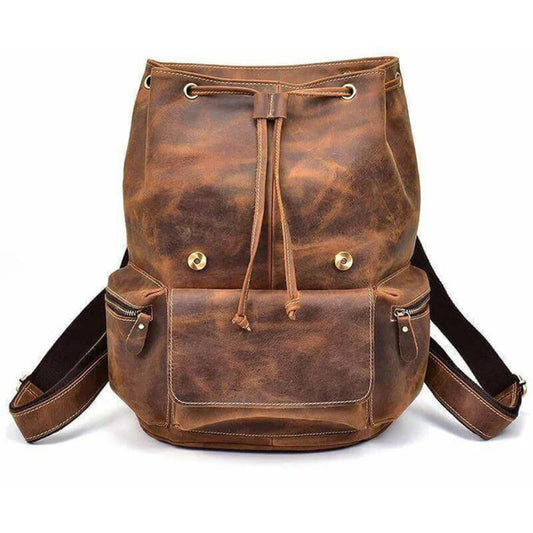 The Armstrong Buffalo Leather Backpack-Leather backpacks-BUY HER STYLE