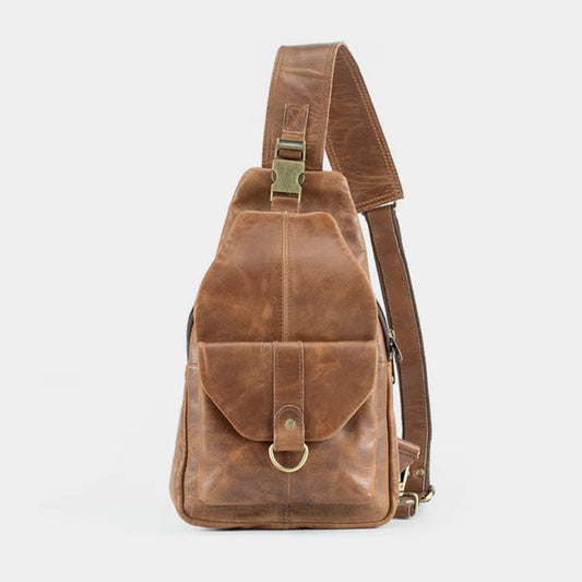 The Cross Leather Backpack-Leather backpacks-BUY HER STYLE