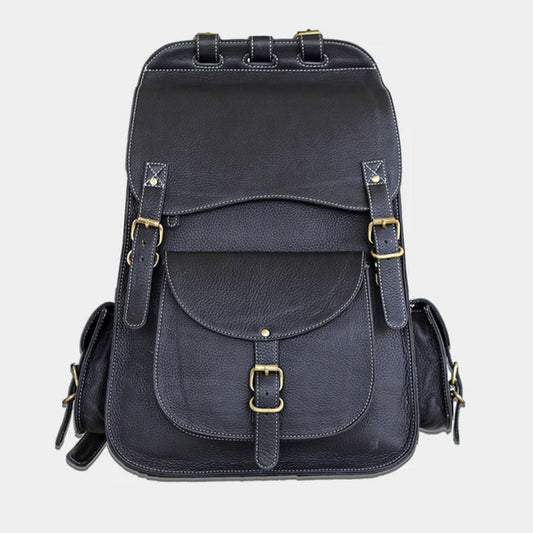 The Western Leather Backpack-Leather backpacks-BUY HER STYLE